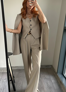 JOLGER Anzug-Set aus Stoff - Beige
