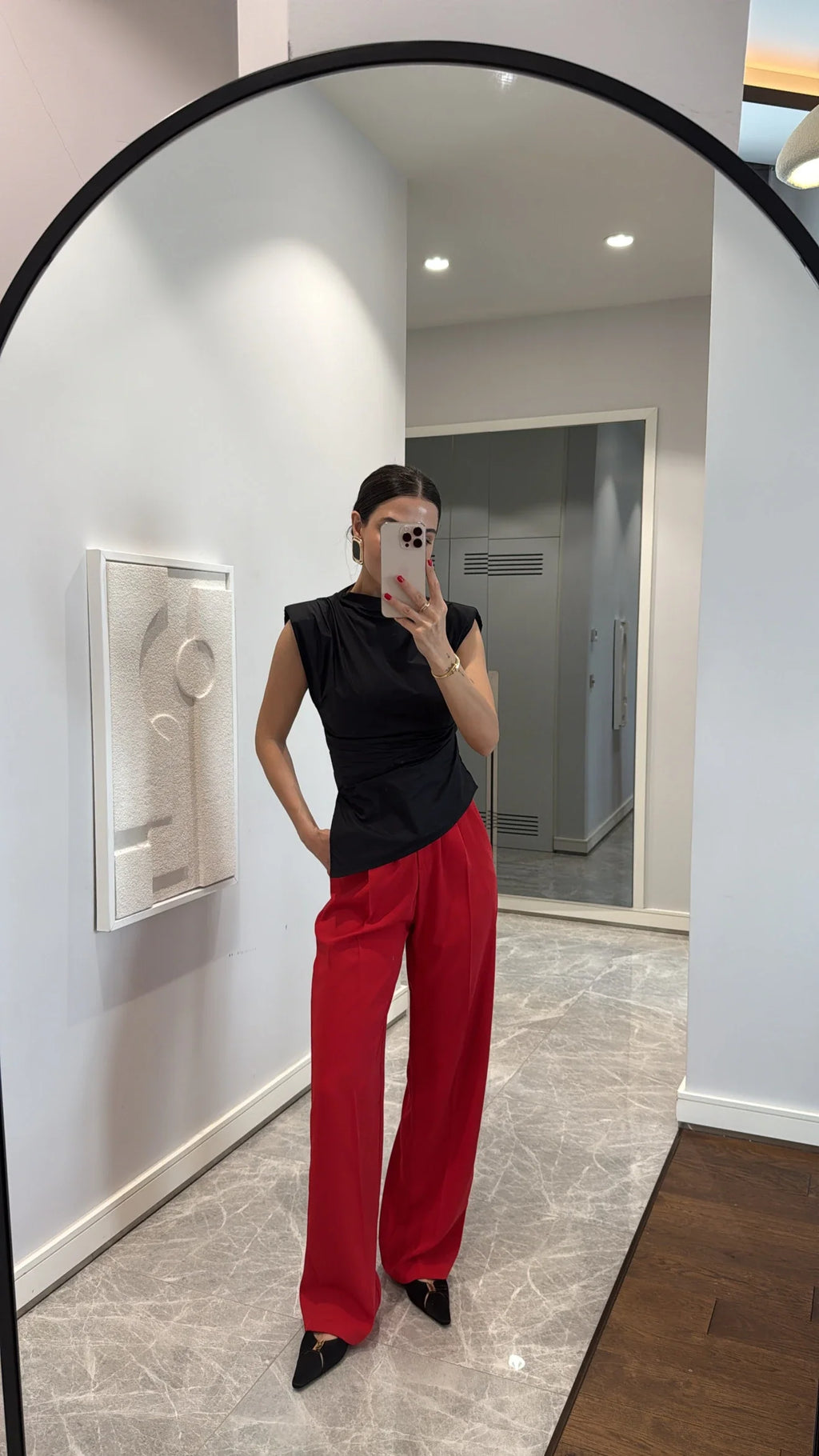 SANNE Hose - Rot