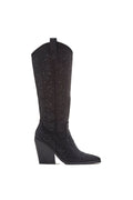 KATLE Cowboystiefel aus Synthetik - Schwarz