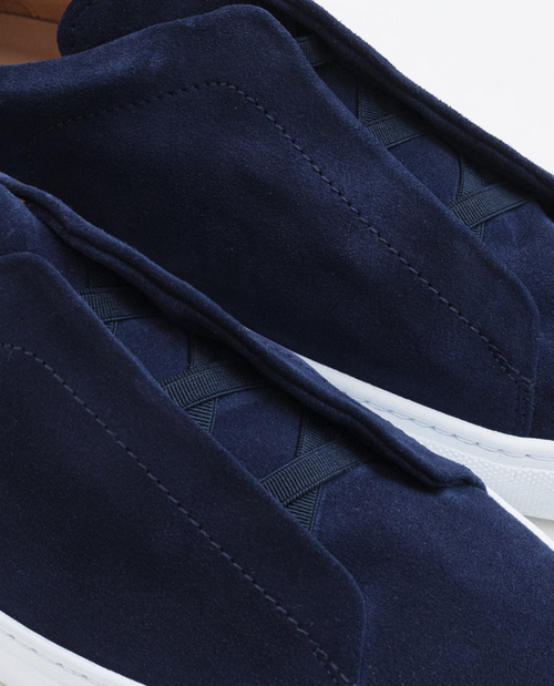 ERIK Sneaker aus Wildleder - Marineblau