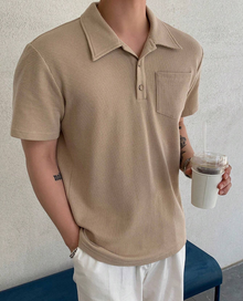VILD Poloshirt aus Baumwollmischung