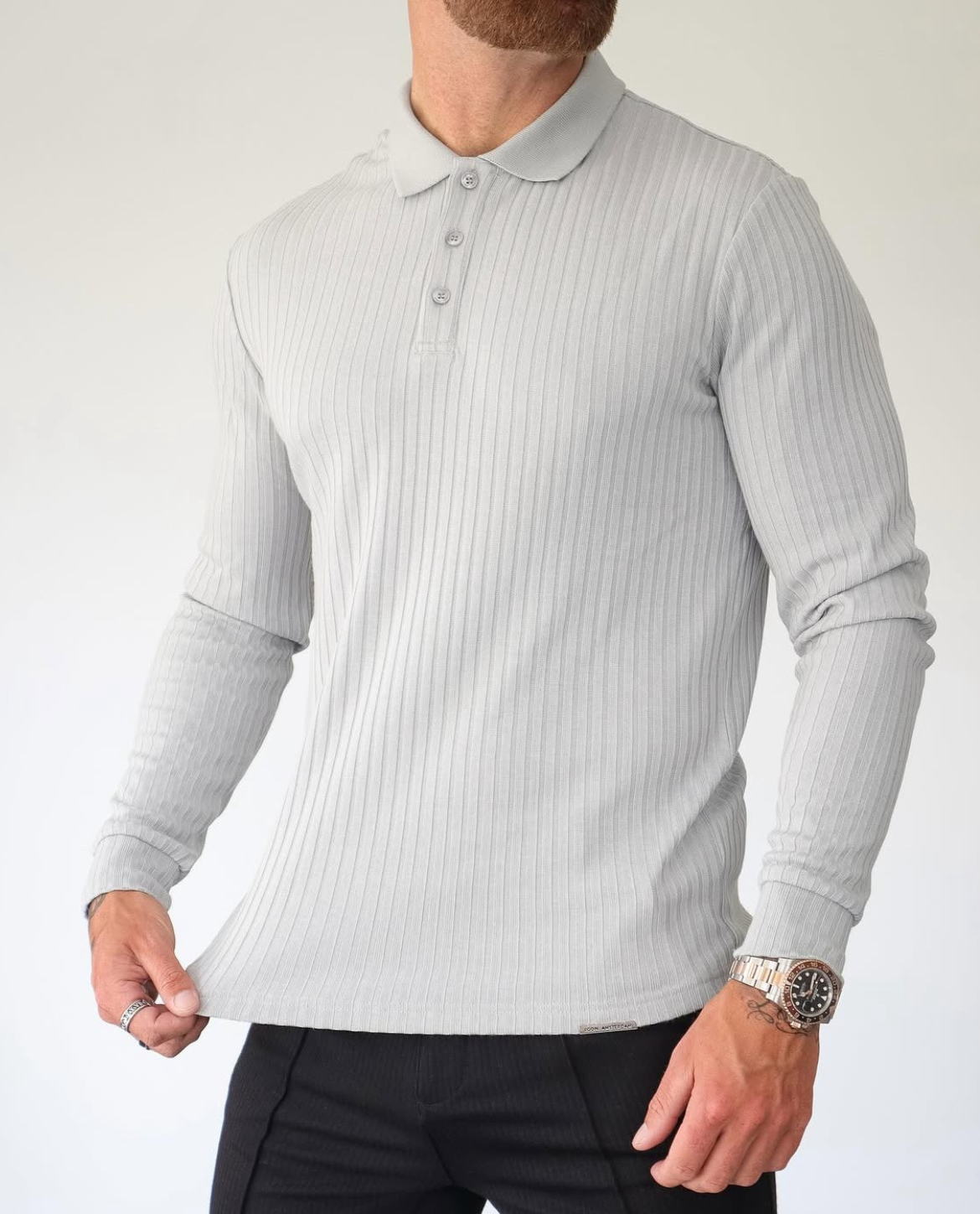 YSTAD Poloshirt aus Baumwolle