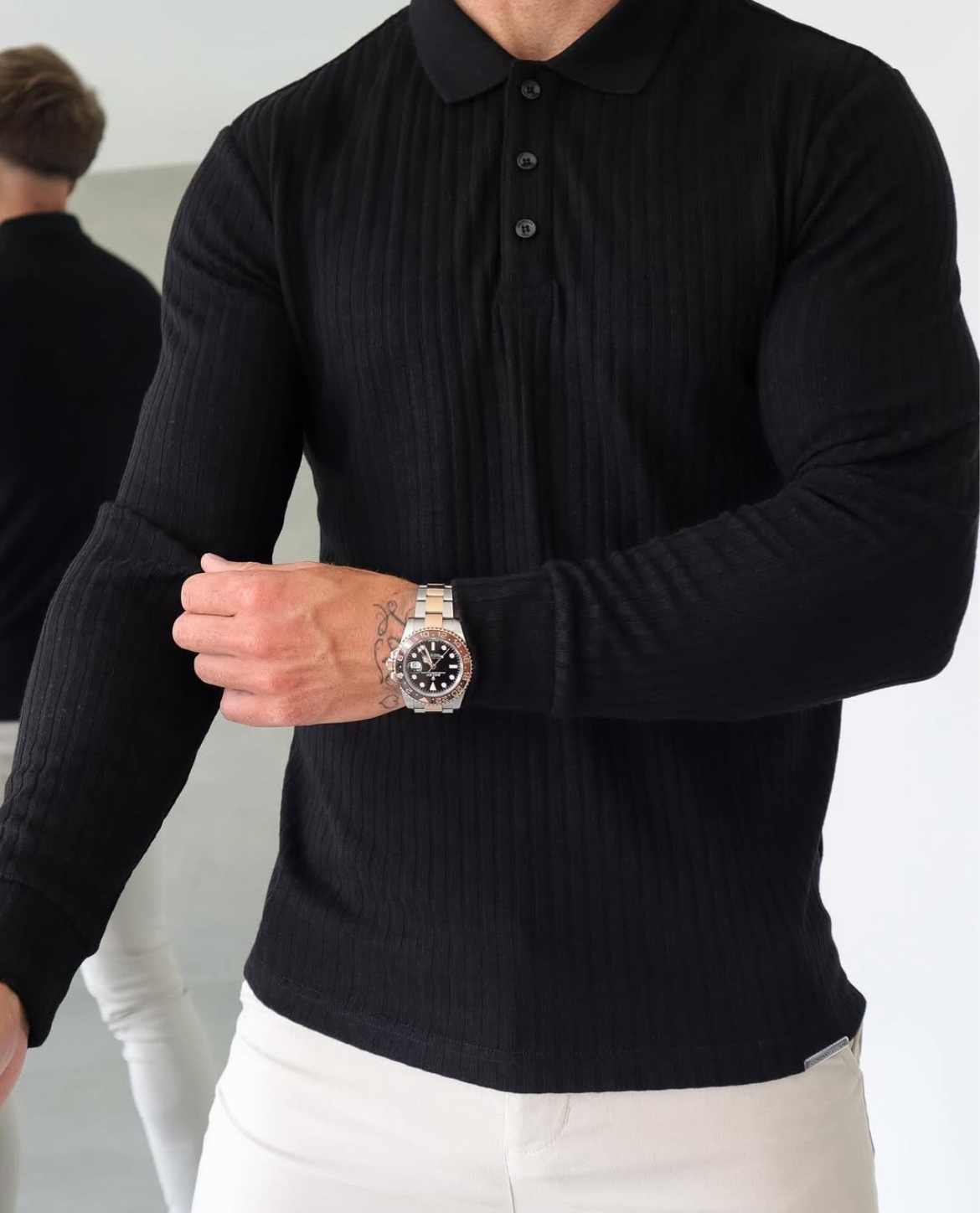 YSTAD Poloshirt aus Baumwolle