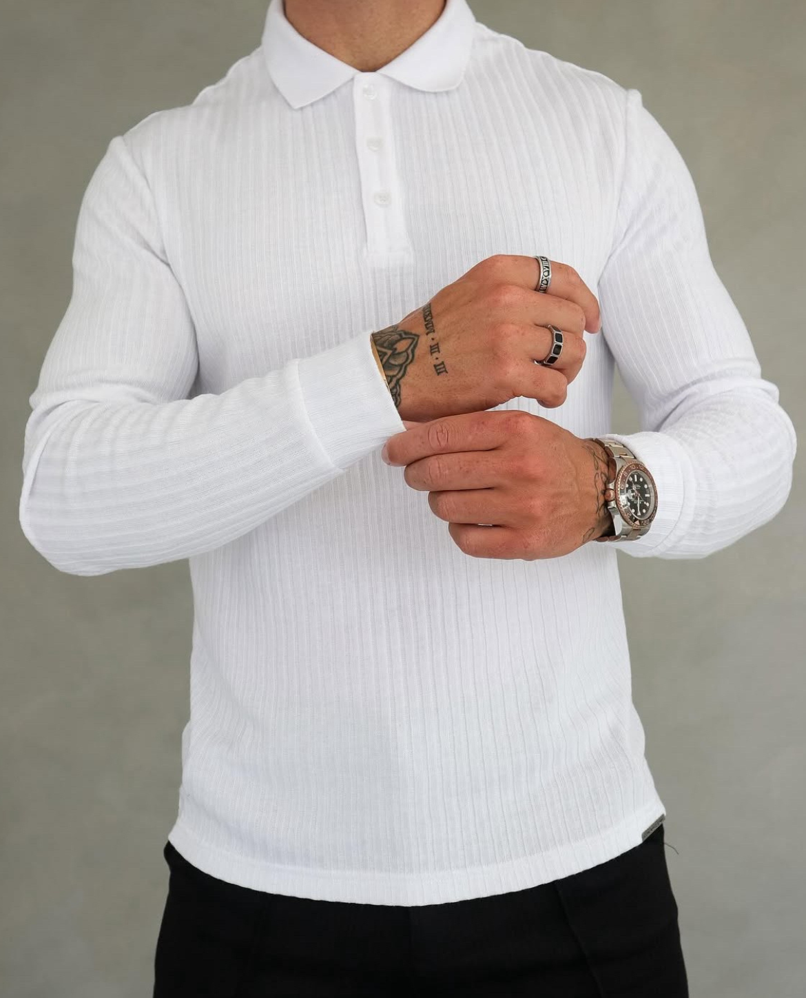 YSTAD Poloshirt aus Baumwolle