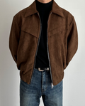 KJELL Jacke aus Veloursleder-Imitat