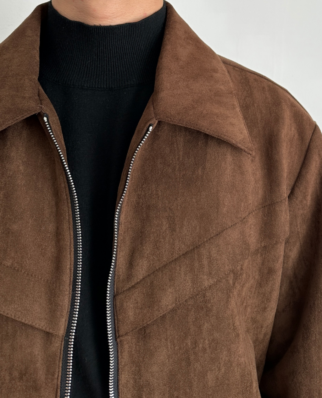 KJELL Jacke aus Veloursleder-Imitat