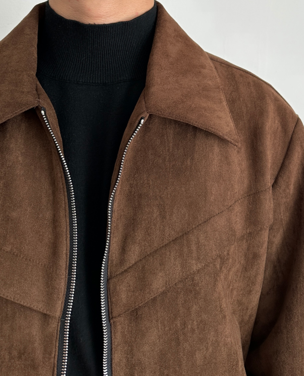 KJELL Jacke aus Veloursleder-Imitat