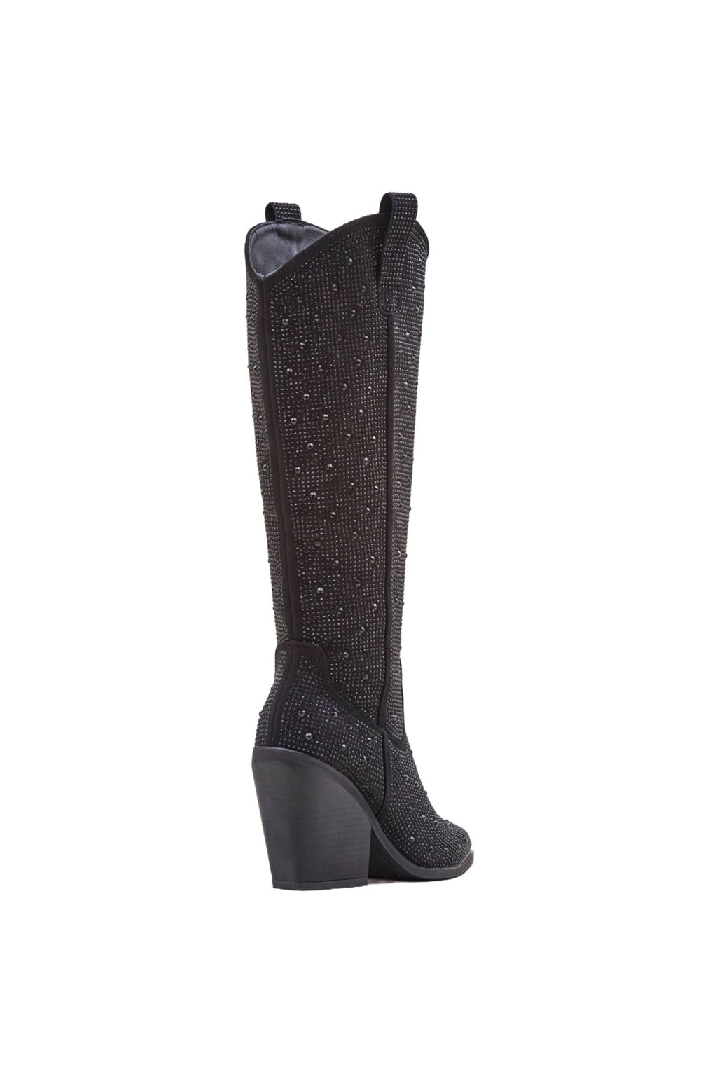 KATLE Cowboystiefel aus Synthetik - Schwarz