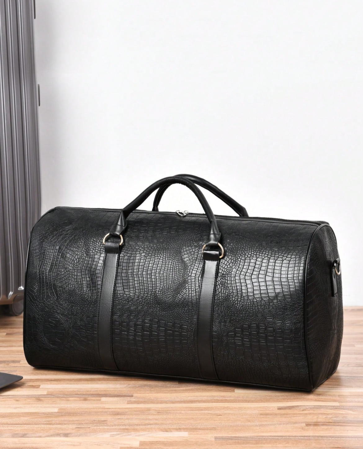 2-Tage-Tasche BARBRO aus Leder - Schwarz