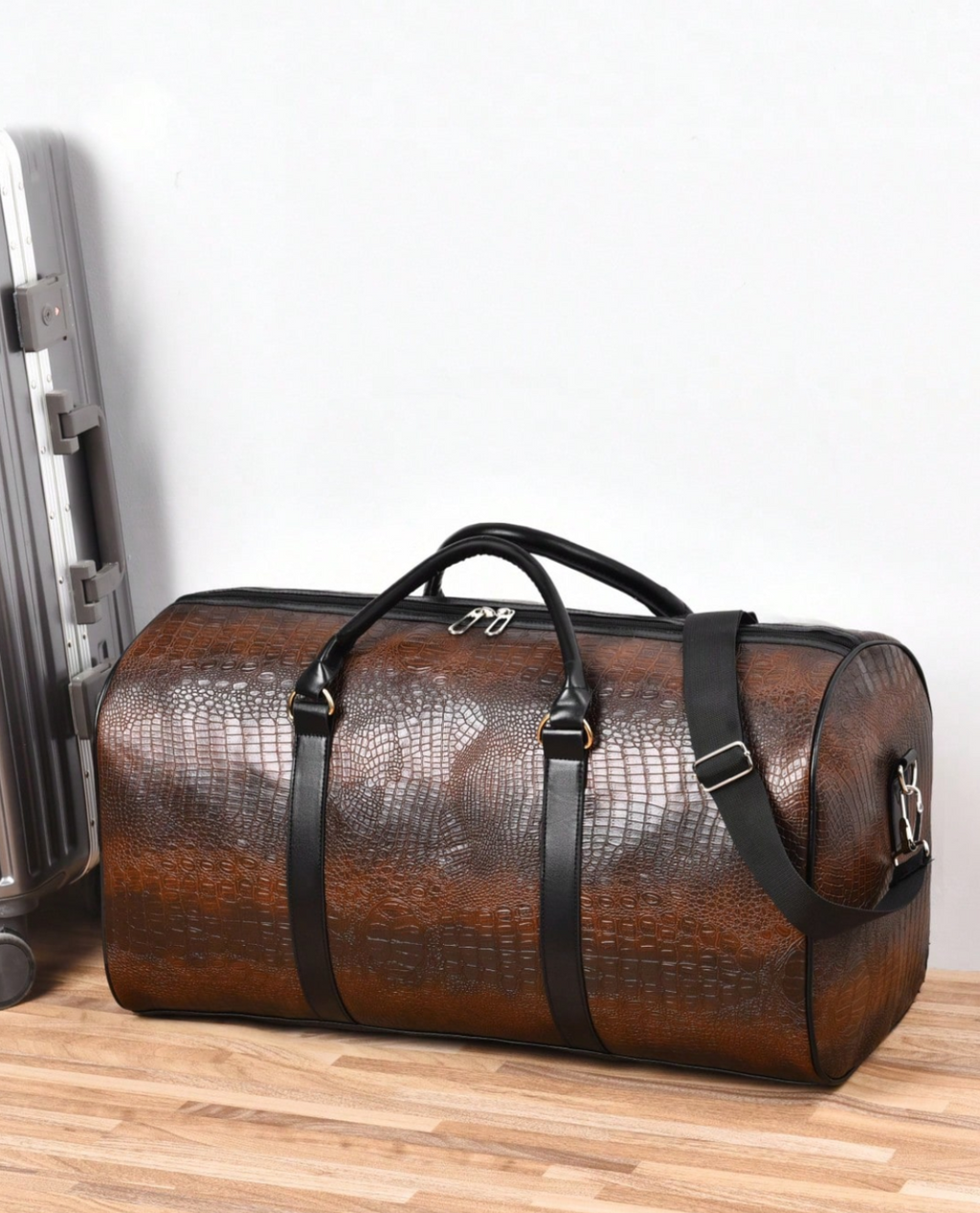 2-Tage-Tasche BARBRO aus Leder - Schwarz