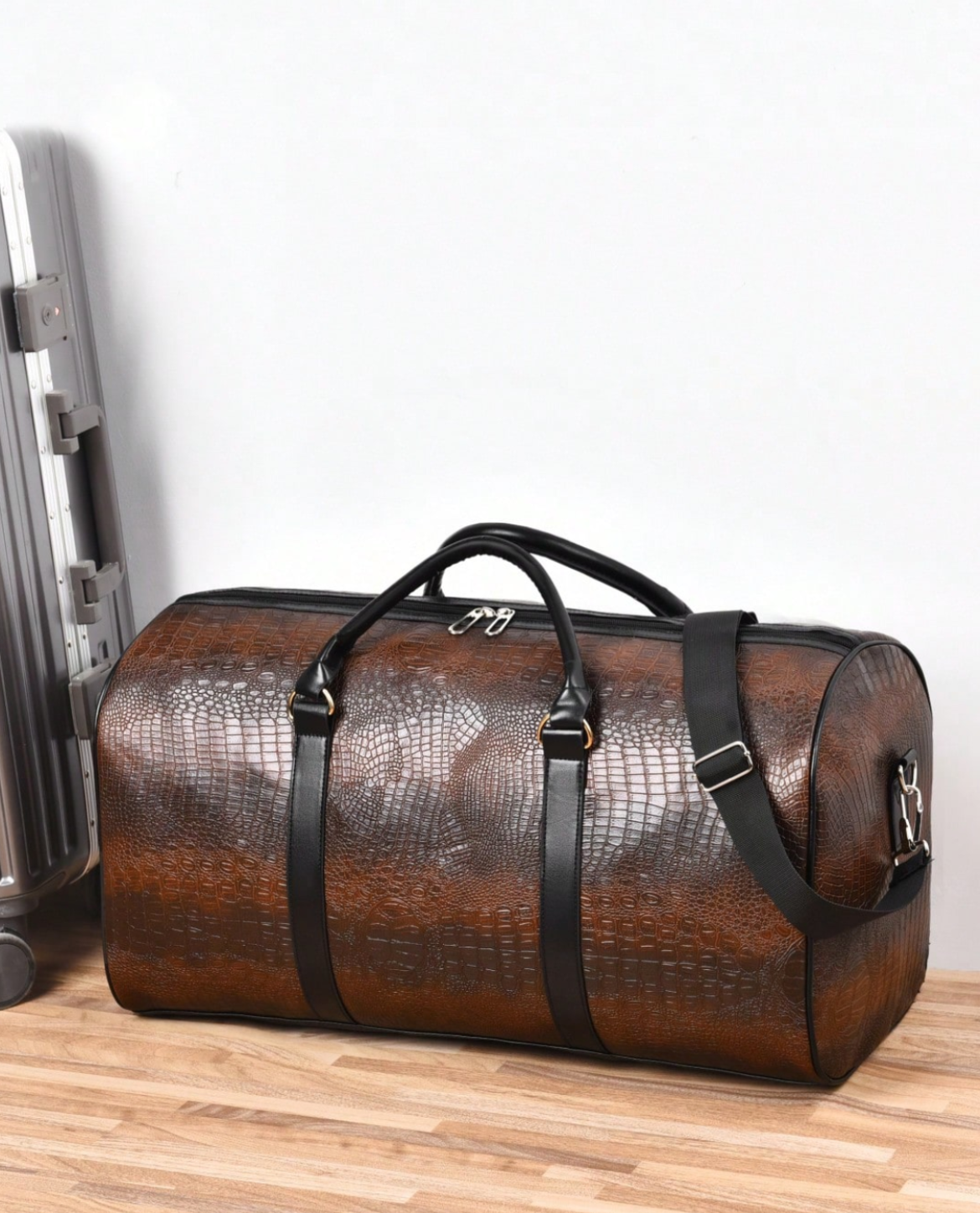 2-Tage-Tasche BARBRO aus Leder - Schwarz