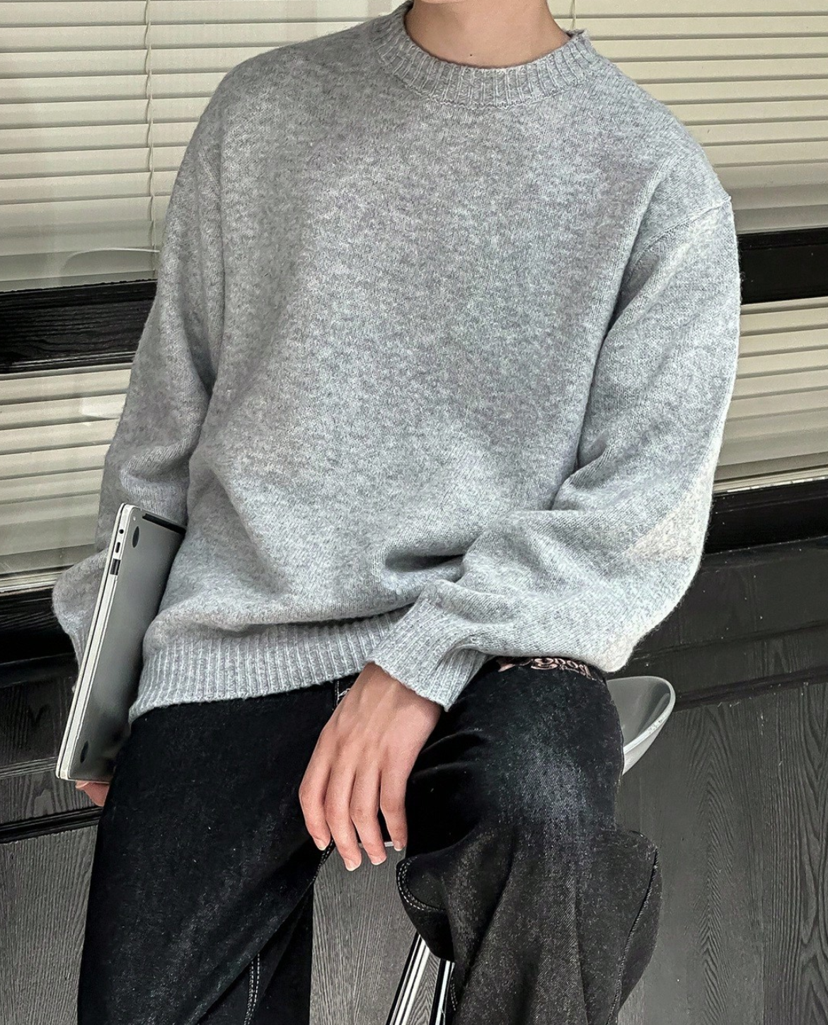 BORAS Pullover aus Wollmischung