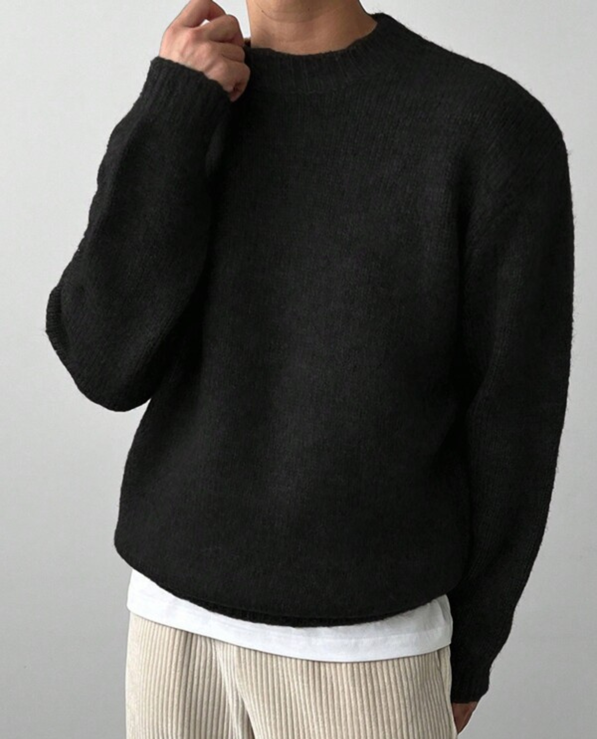BORAS Pullover aus Wollmischung