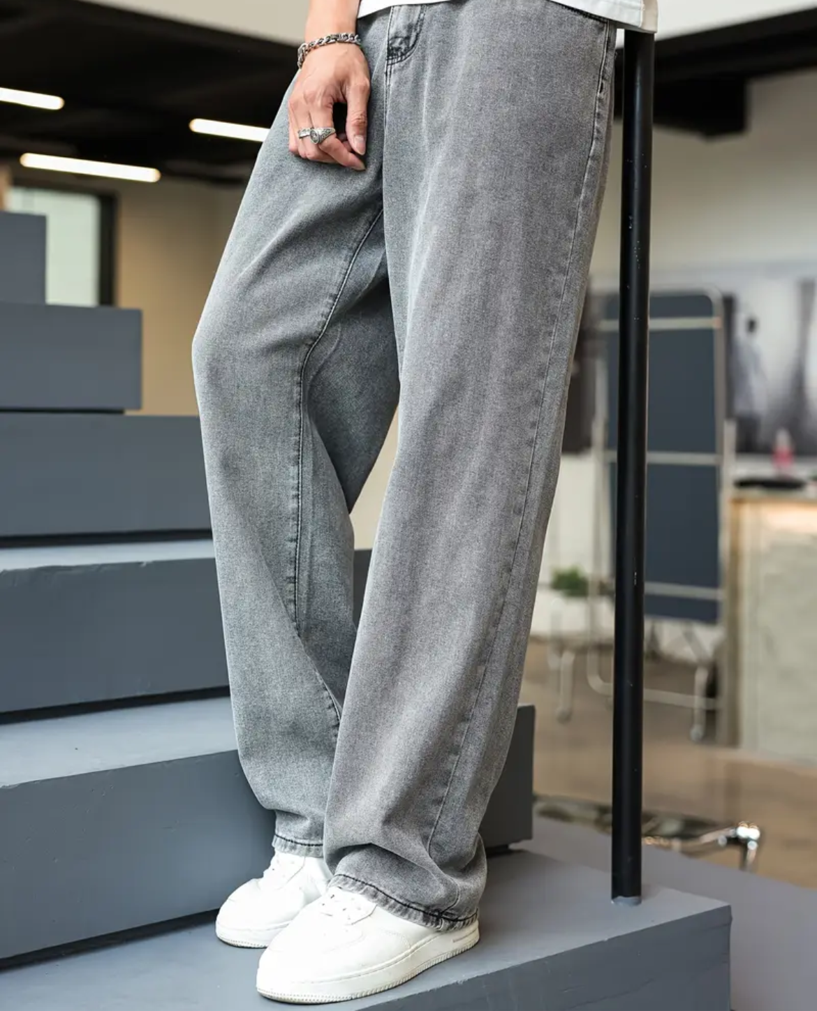 BIVAR Jeans aus Denim - Grau