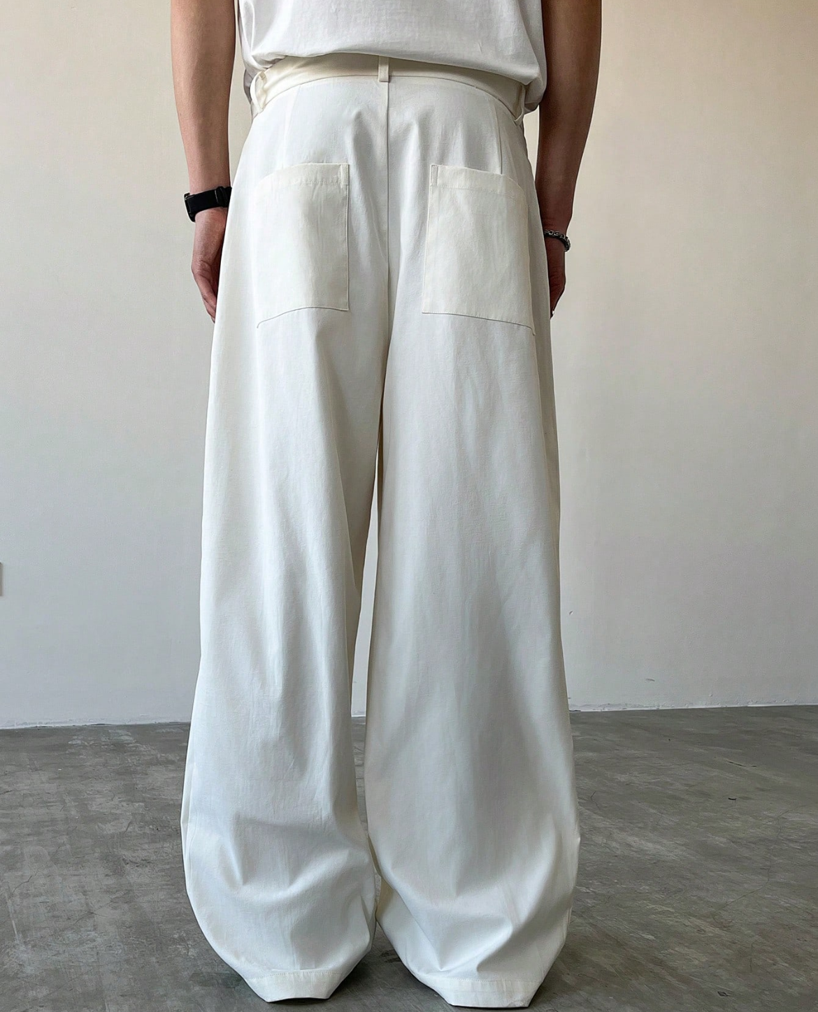 Hose TON aus Leinen - Cremeweiß