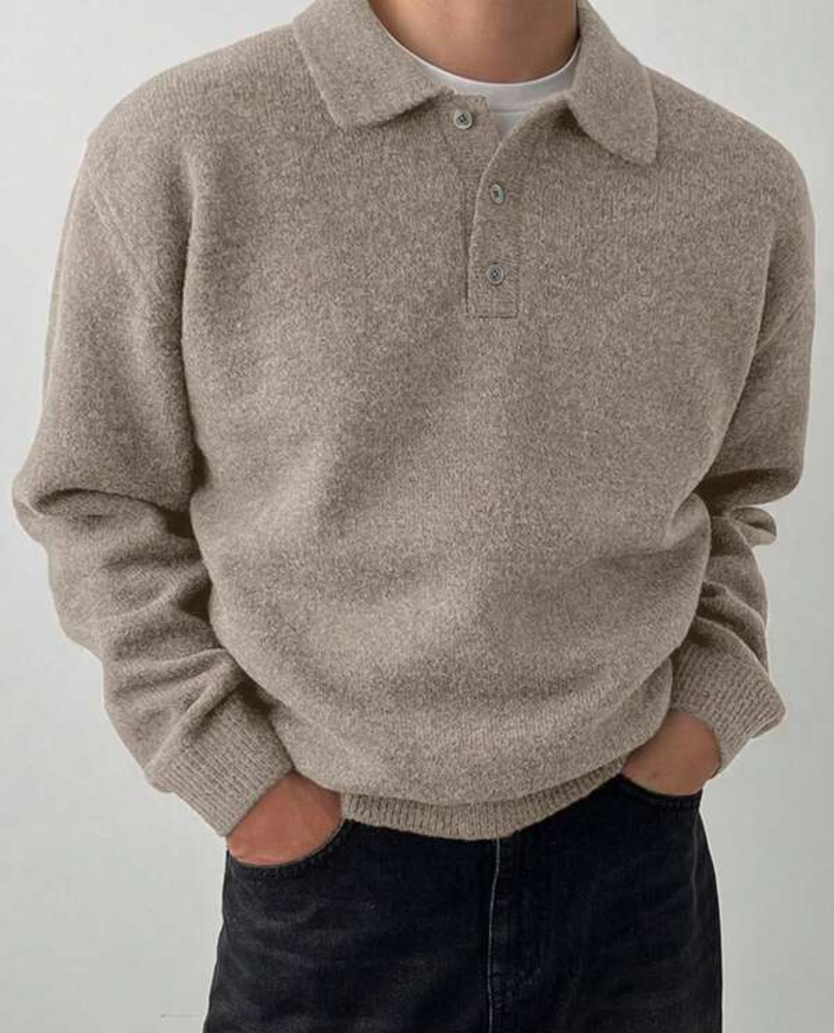 Strickpullover BÅT aus Wolle