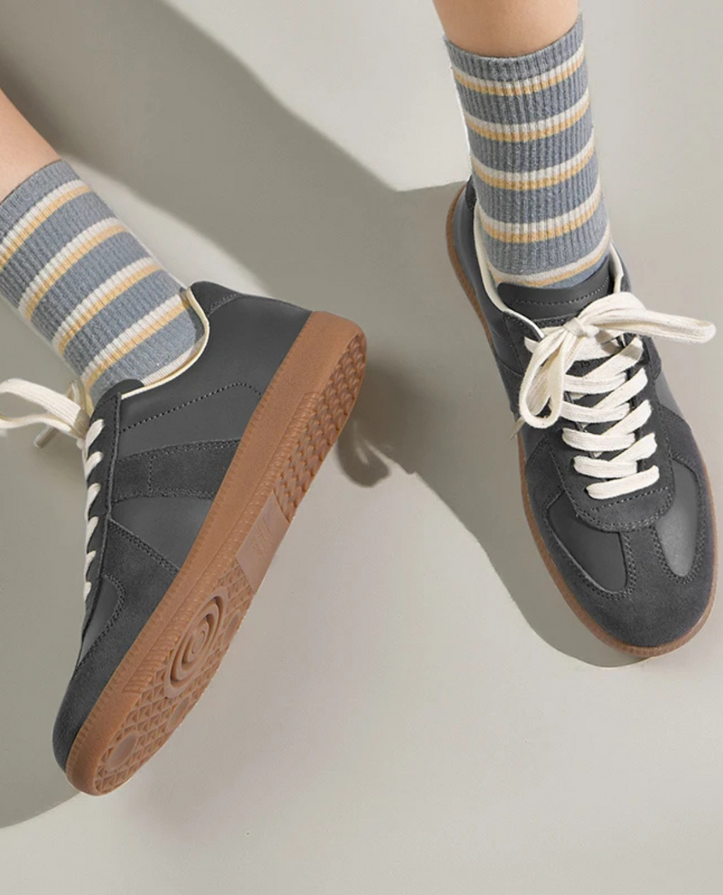 Sneaker UMEA aus Leder - Grau