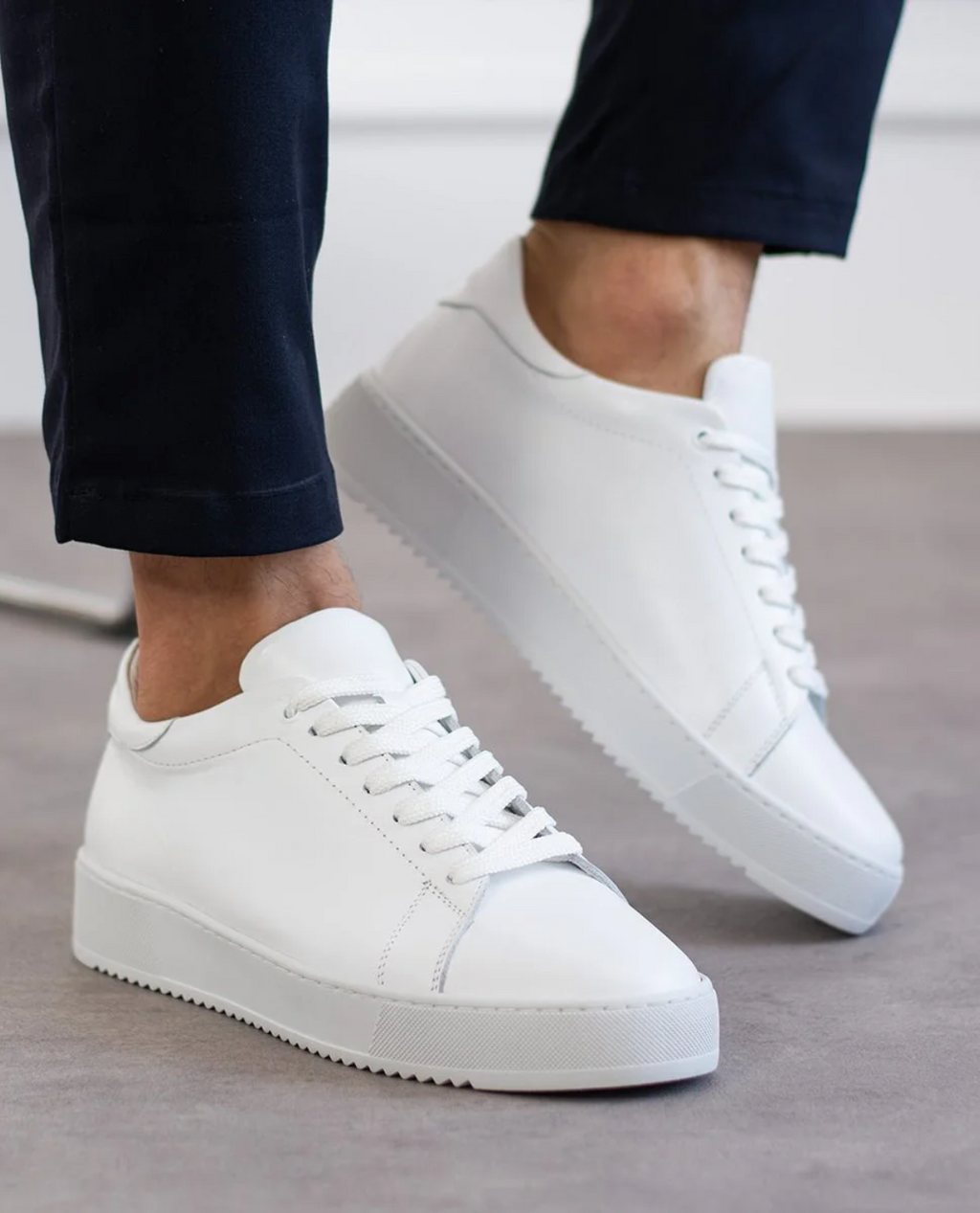 FJORD Schuh aus Vollnarbenleder - Weiß