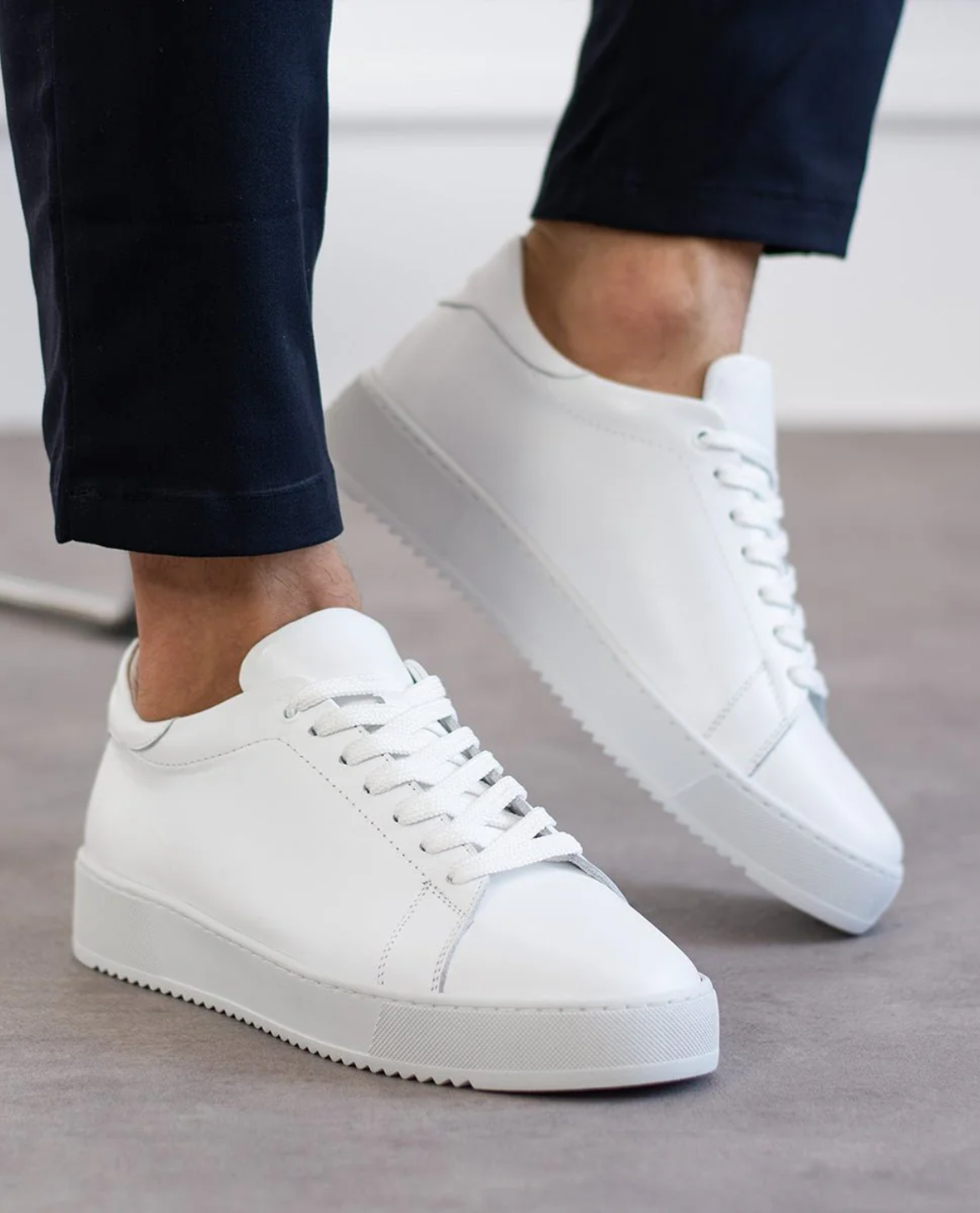 FJORD Schuh aus Vollnarbenleder - Weiß