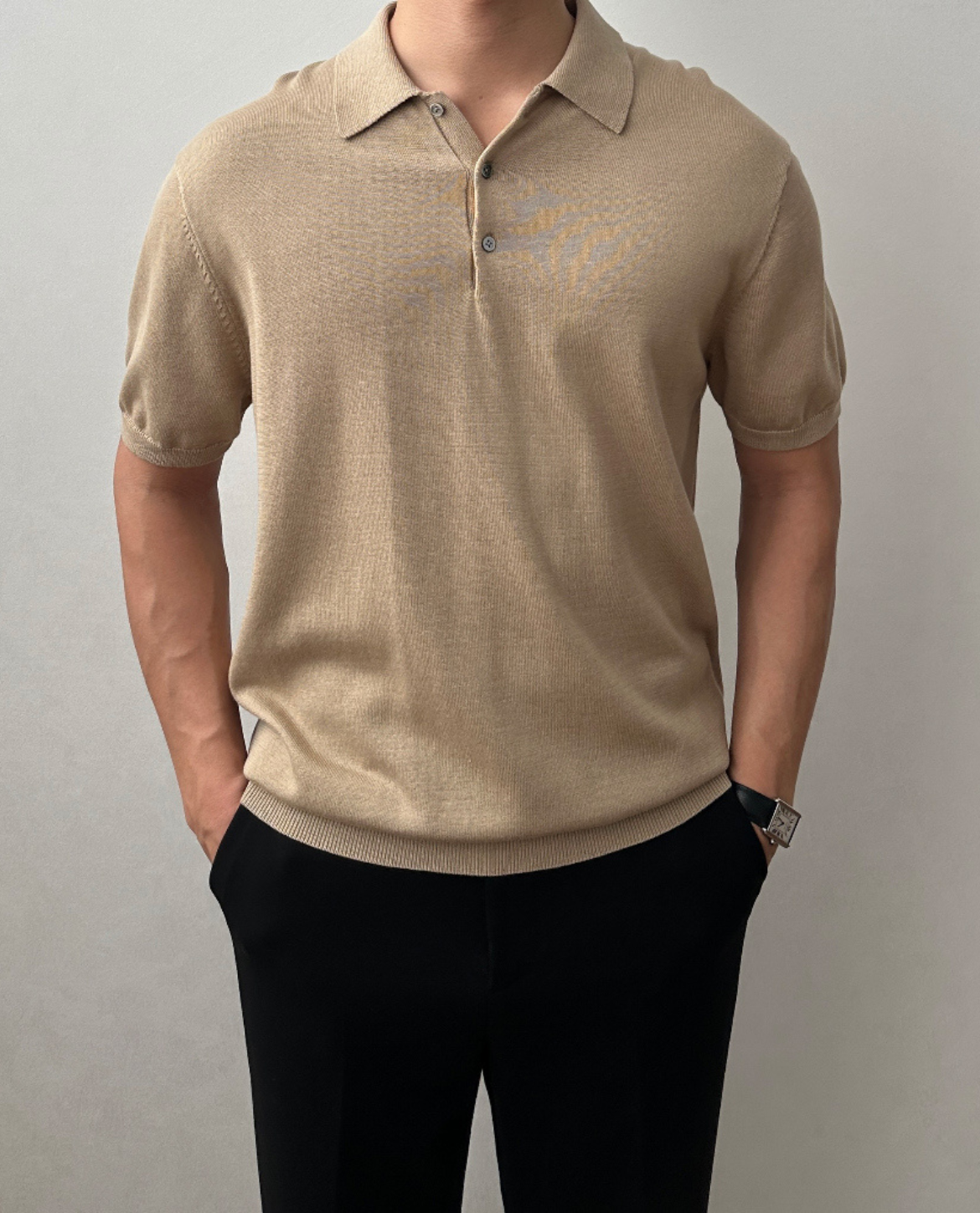 OSTERSUND Poloshirt aus leichter Baumwollmischung