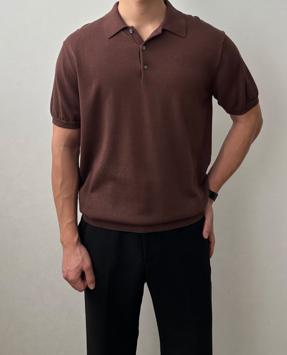 OSTERSUND Poloshirt aus leichter Baumwollmischung