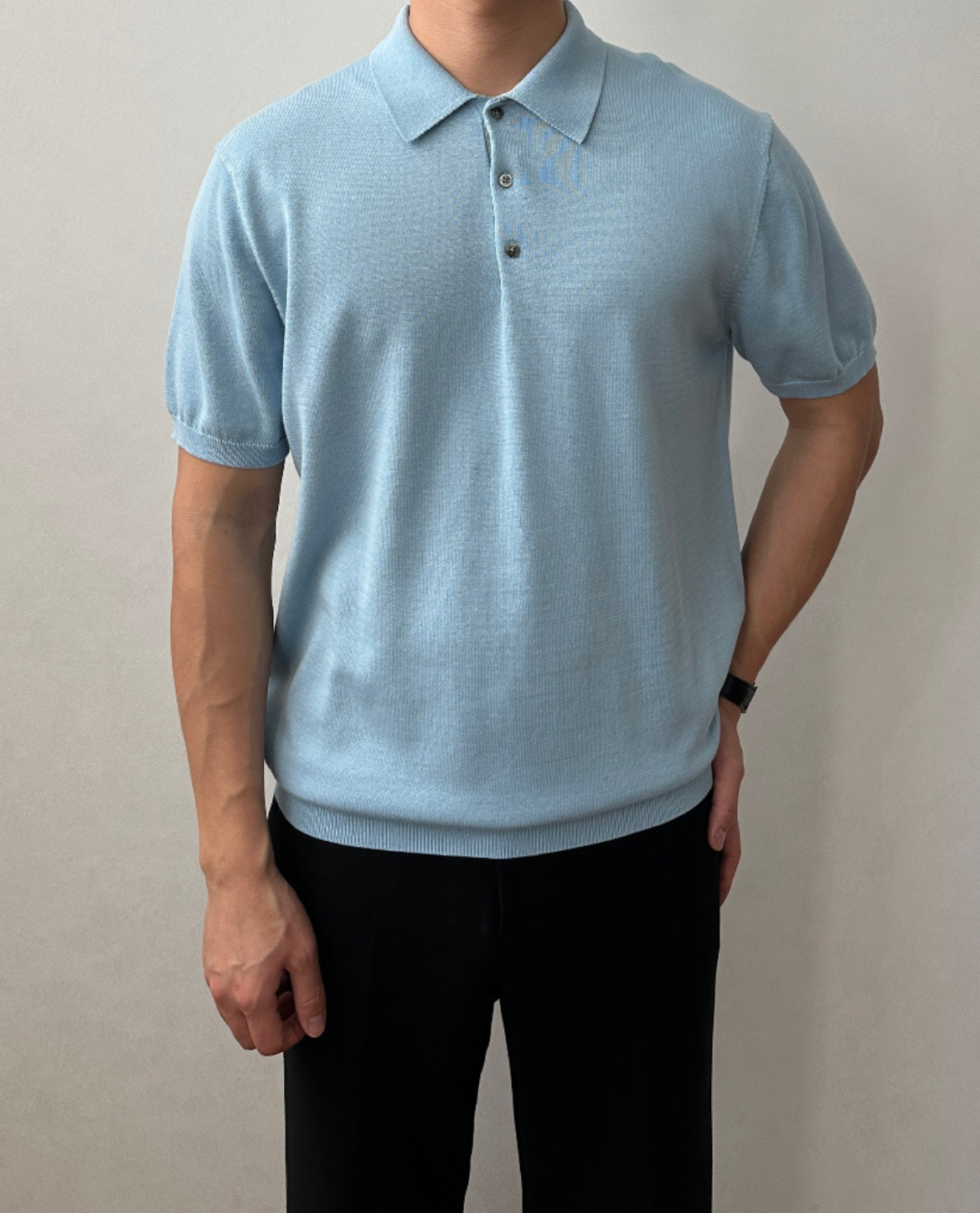 OSTERSUND Poloshirt aus leichter Baumwollmischung