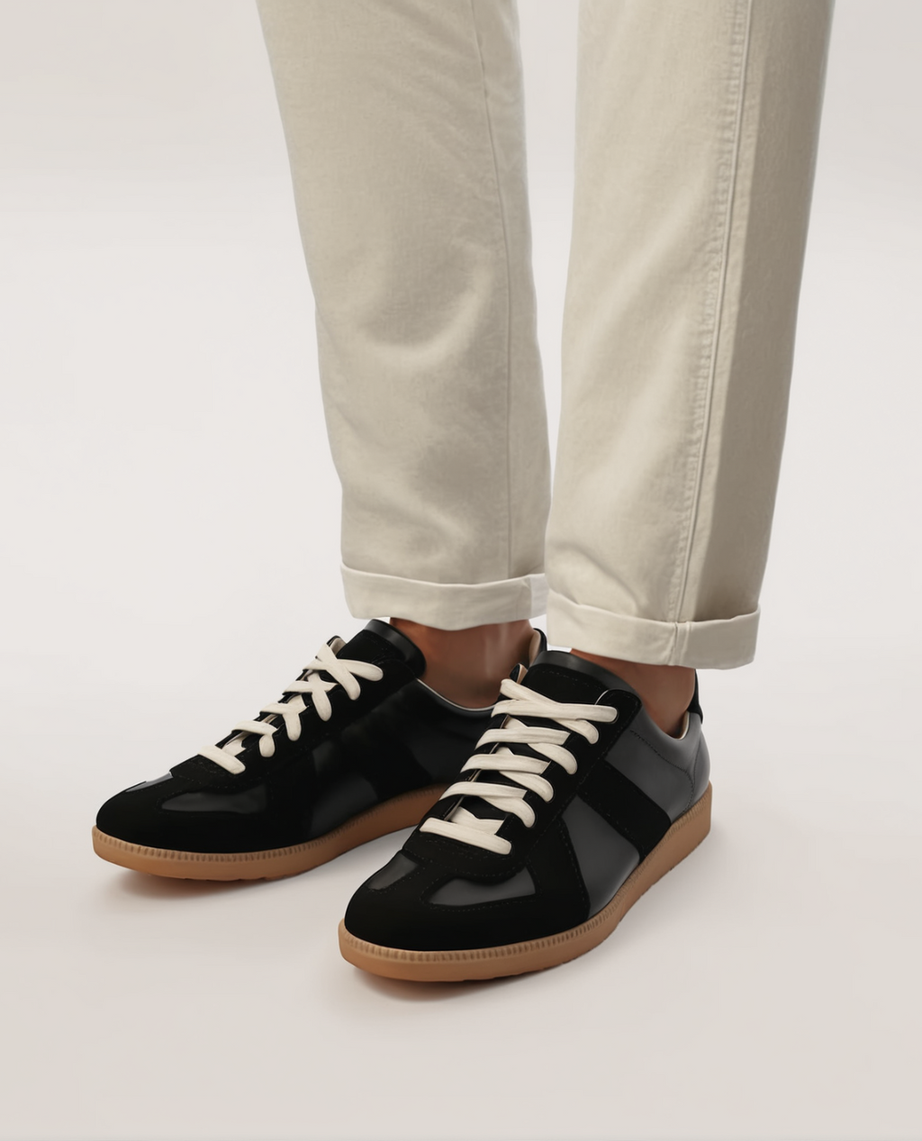 Sneaker MALIN aus Leder und Wildleder