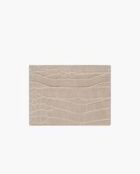 Korthållare SODERTALJE i krokodilpräglat läder - Beige