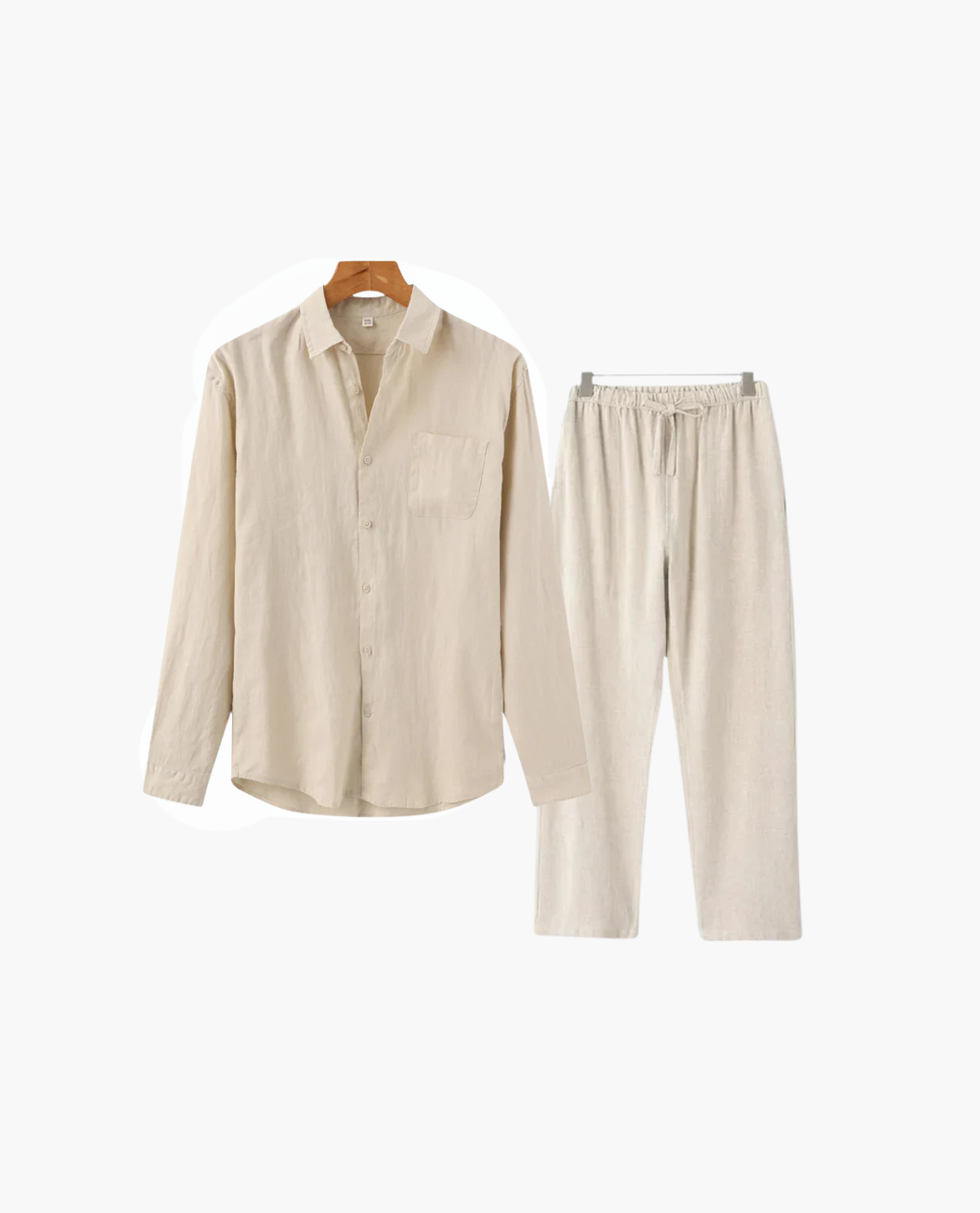 Set LINKOPING aus Baumwolle – Unisex – Weiß