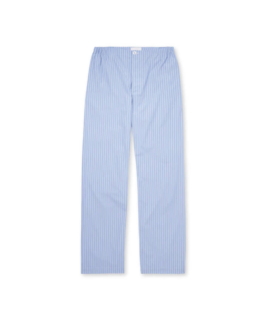 BRED Hose aus Baumwolle - Blau und Weiß