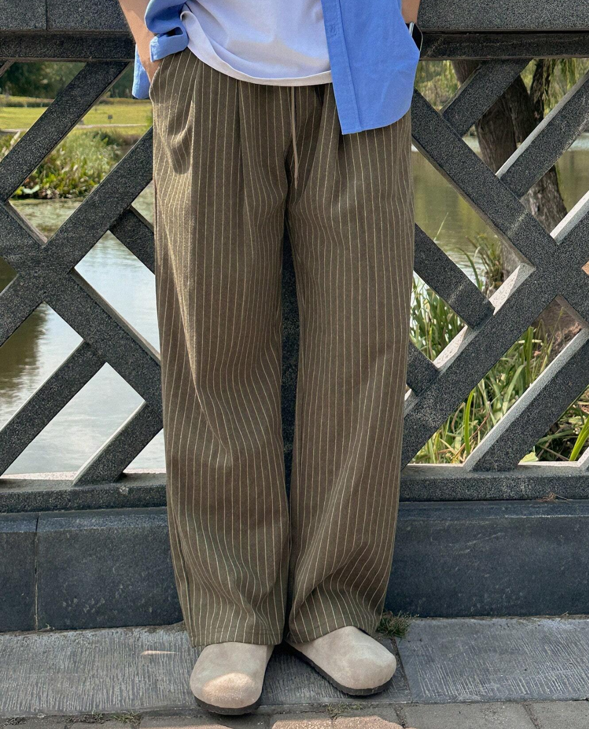 Hose PERNILLE aus Baumwollmischung