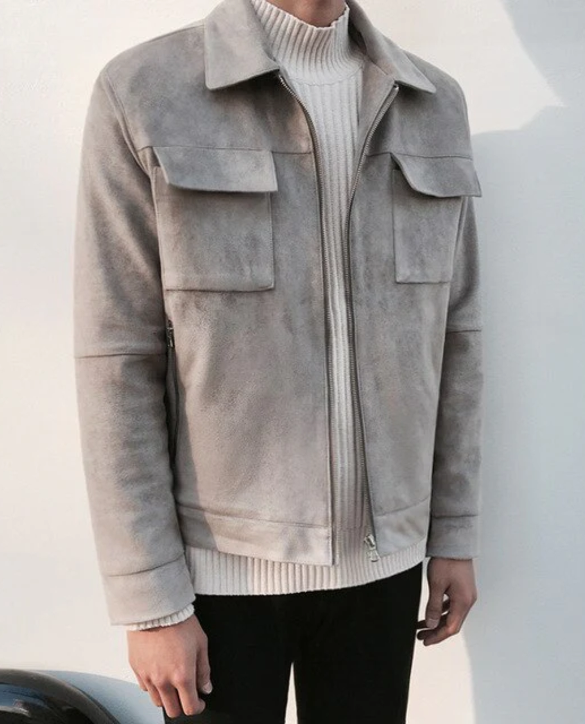 Jacke PORI aus Wildleder