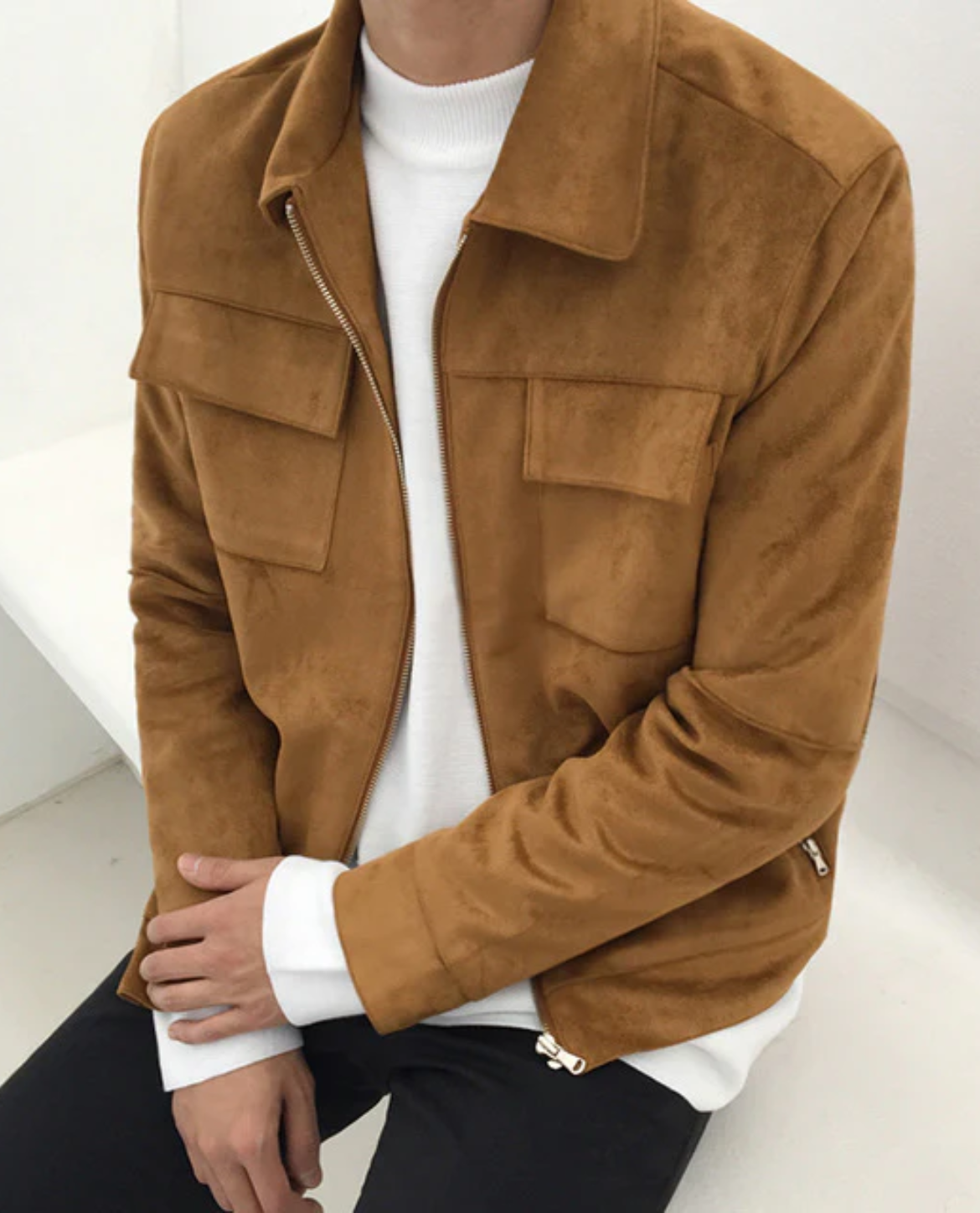 Jacke PORI aus Wildleder