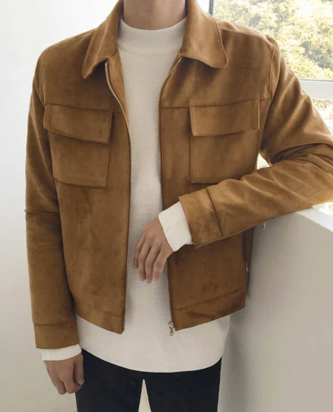 Jacke PORI aus Wildleder