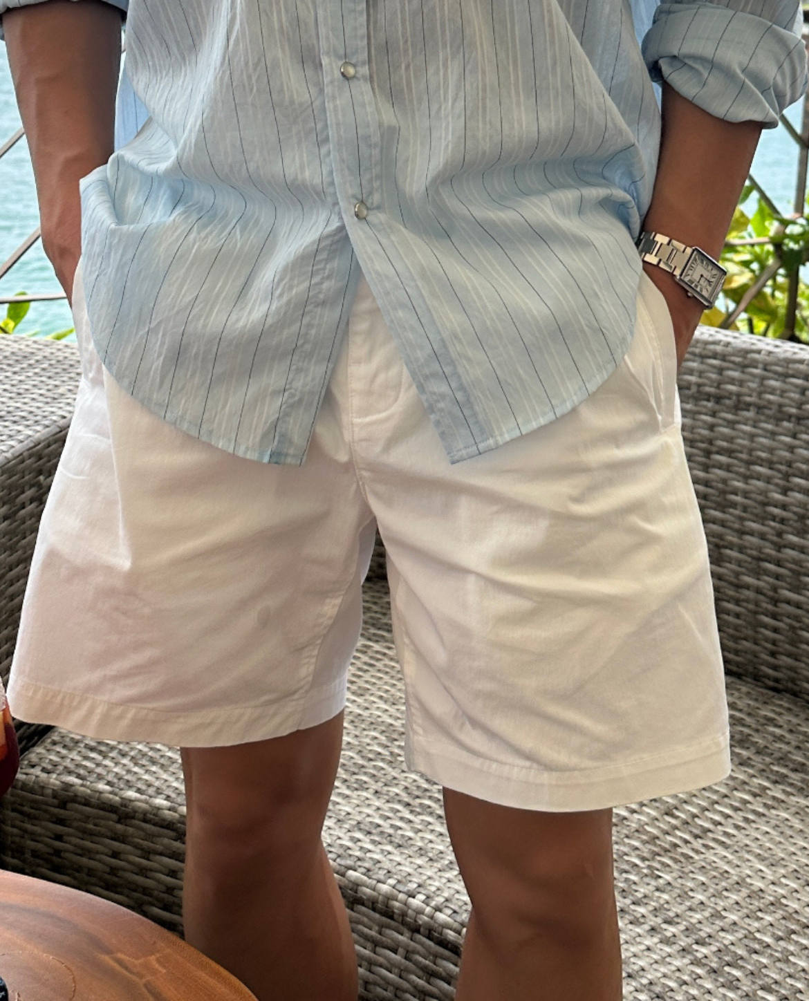 Shorts GIRGER aus Leinenmischung