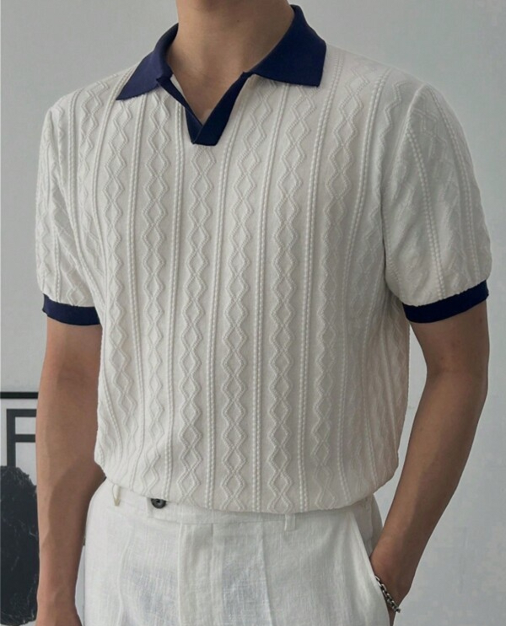 RAGNAR Poloshirt aus Baumwolle - Weiß
