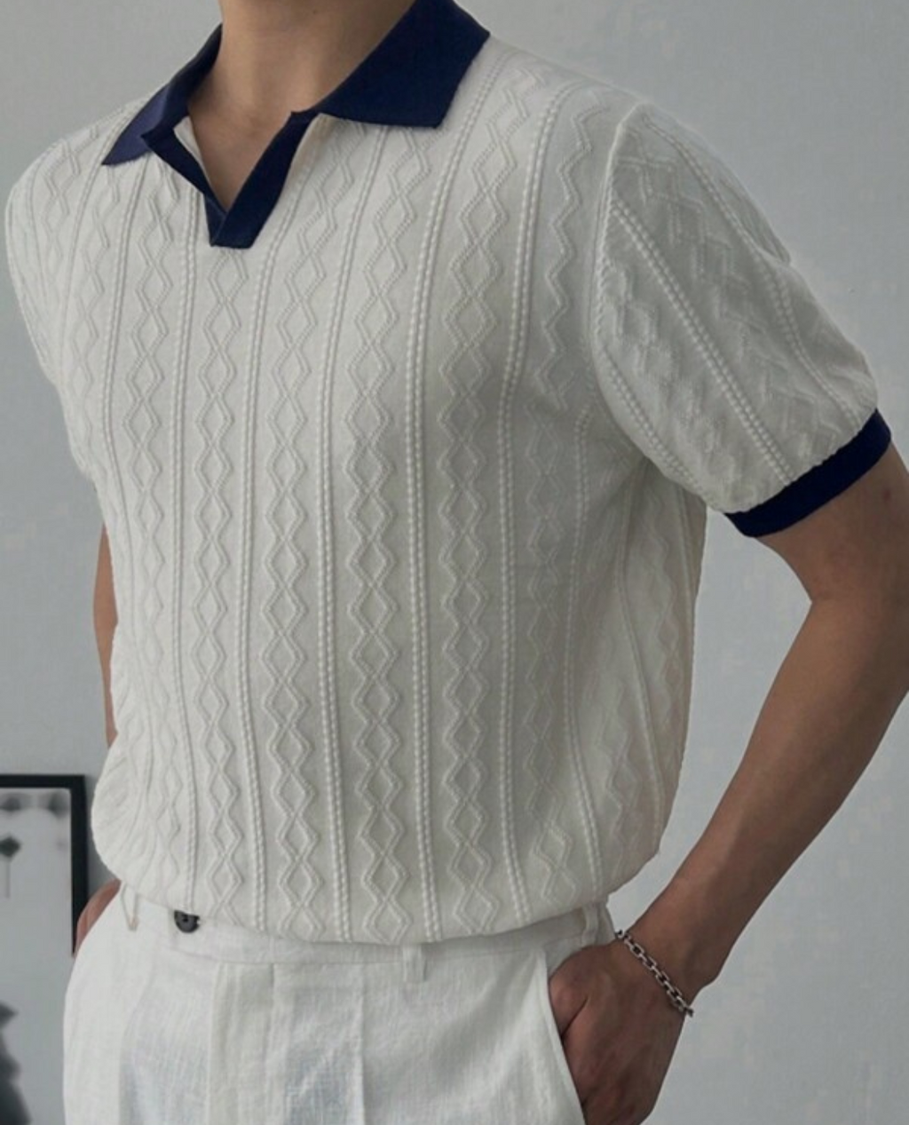 RAGNAR Poloshirt aus Baumwolle - Weiß