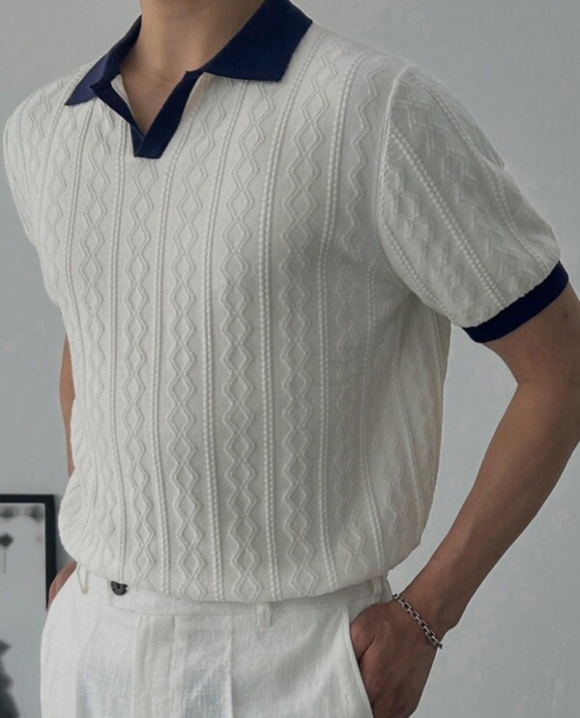 RAGNAR Poloshirt aus Baumwolle - Weiß
