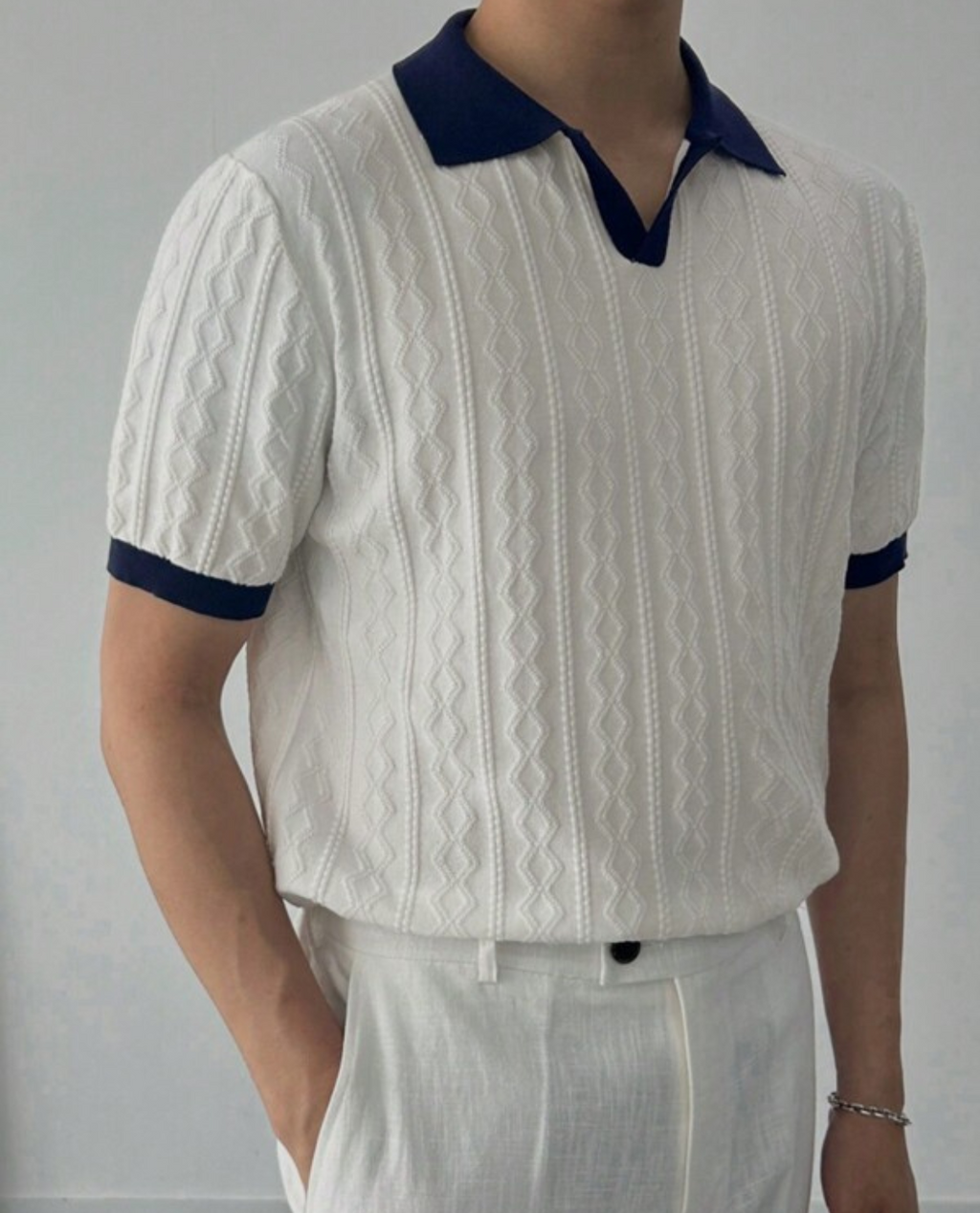 RAGNAR Poloshirt aus Baumwolle - Weiß
