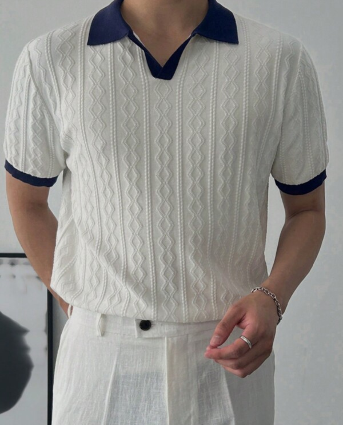RAGNAR Poloshirt aus Baumwolle - Weiß