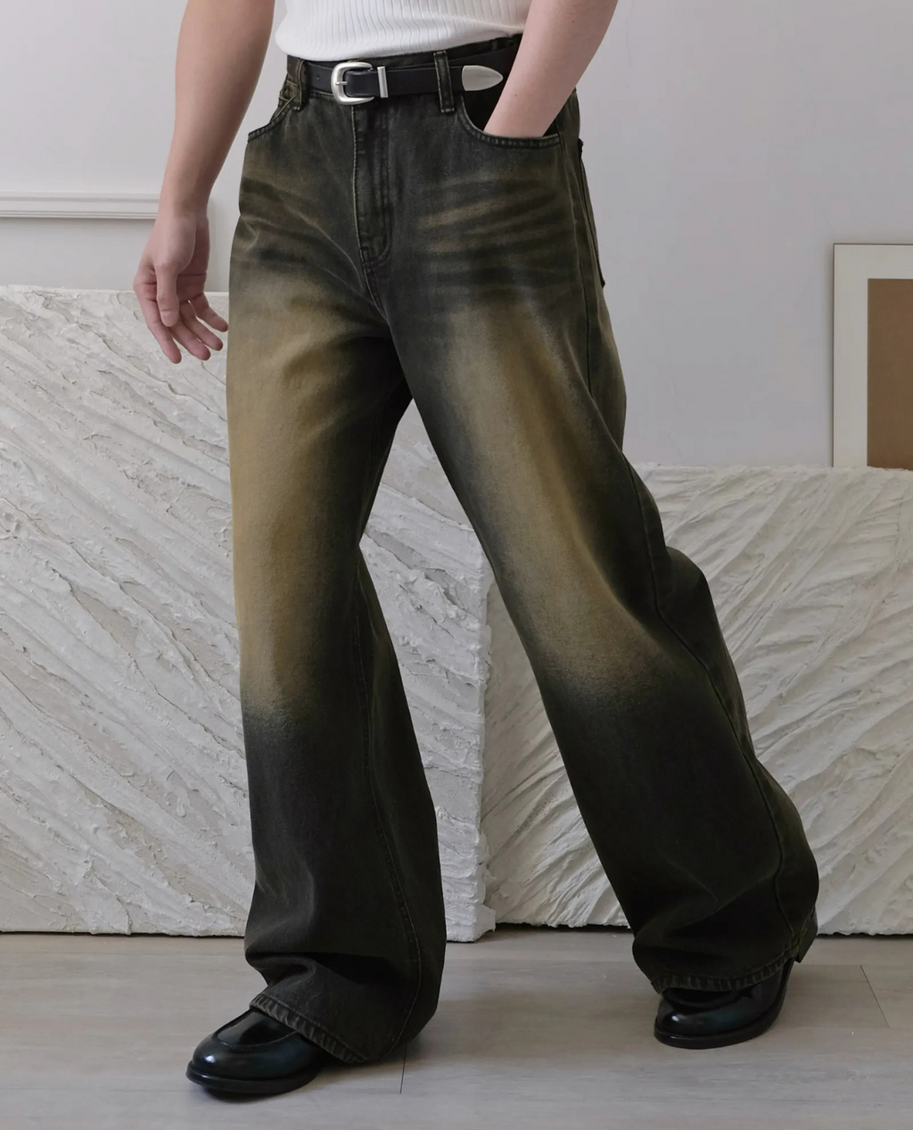 Jeans QAGNE aus Denim - Gelb