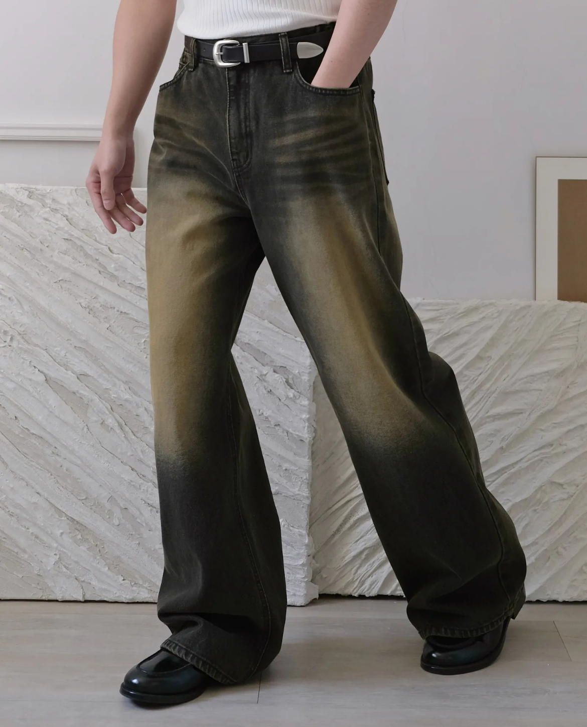 Jeans QAGNE aus Denim - Gelb