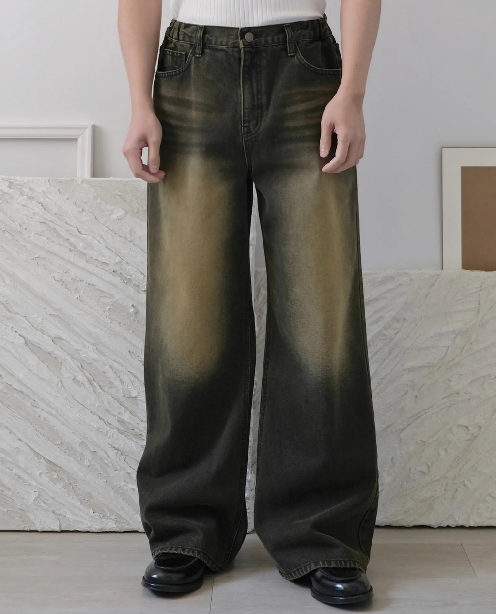 Jeans QAGNE aus Denim - Gelb