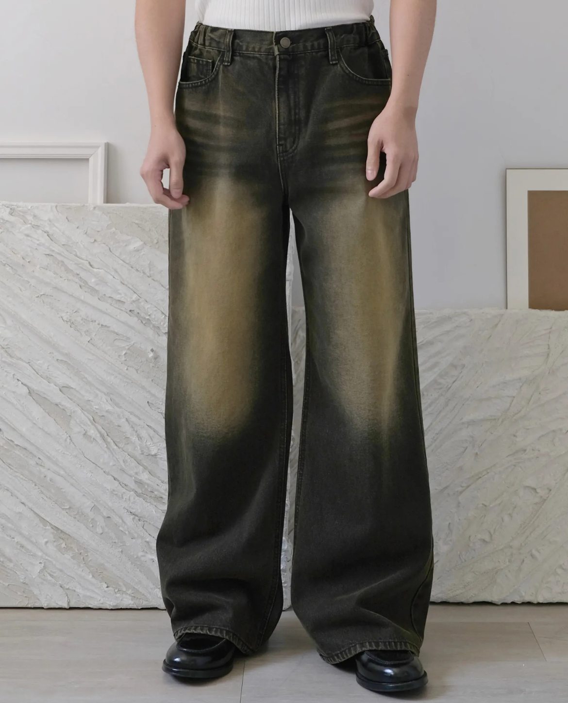 Jeans QAGNE aus Denim - Gelb