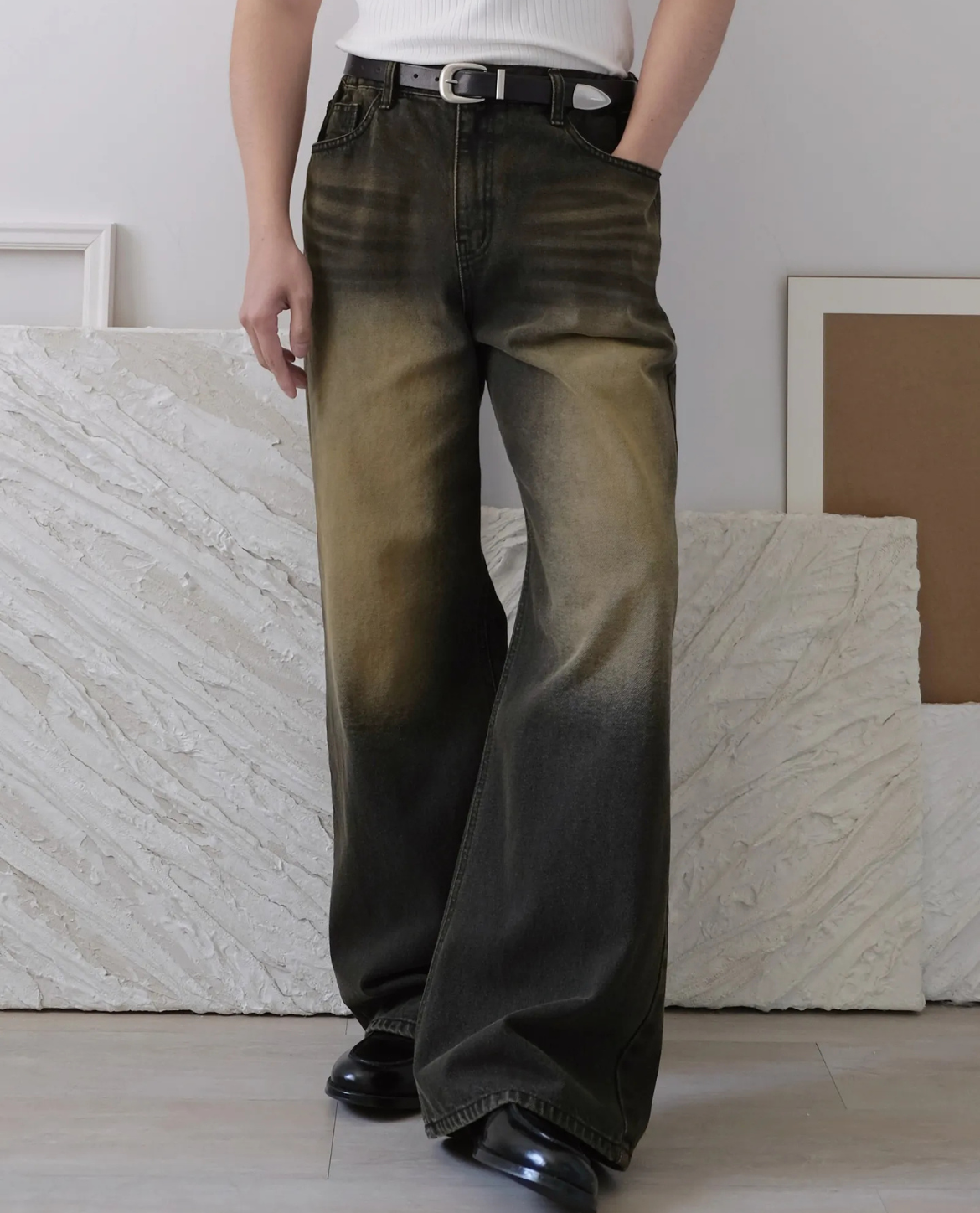 Jeans QAGNE aus Denim - Gelb