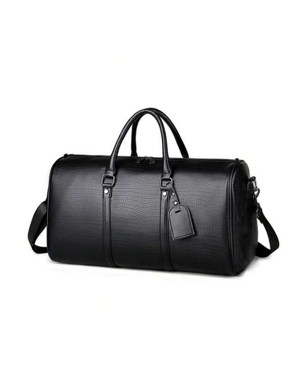 48h-Reisetasche TYRA aus Leder - Schwarz