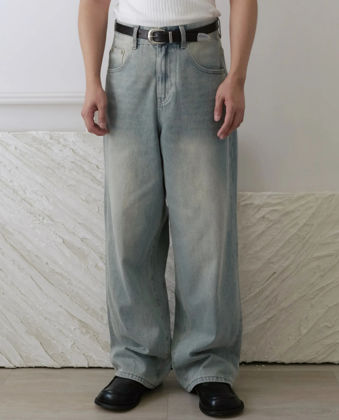 KUOPIO Jeans aus Denim - Hellblau