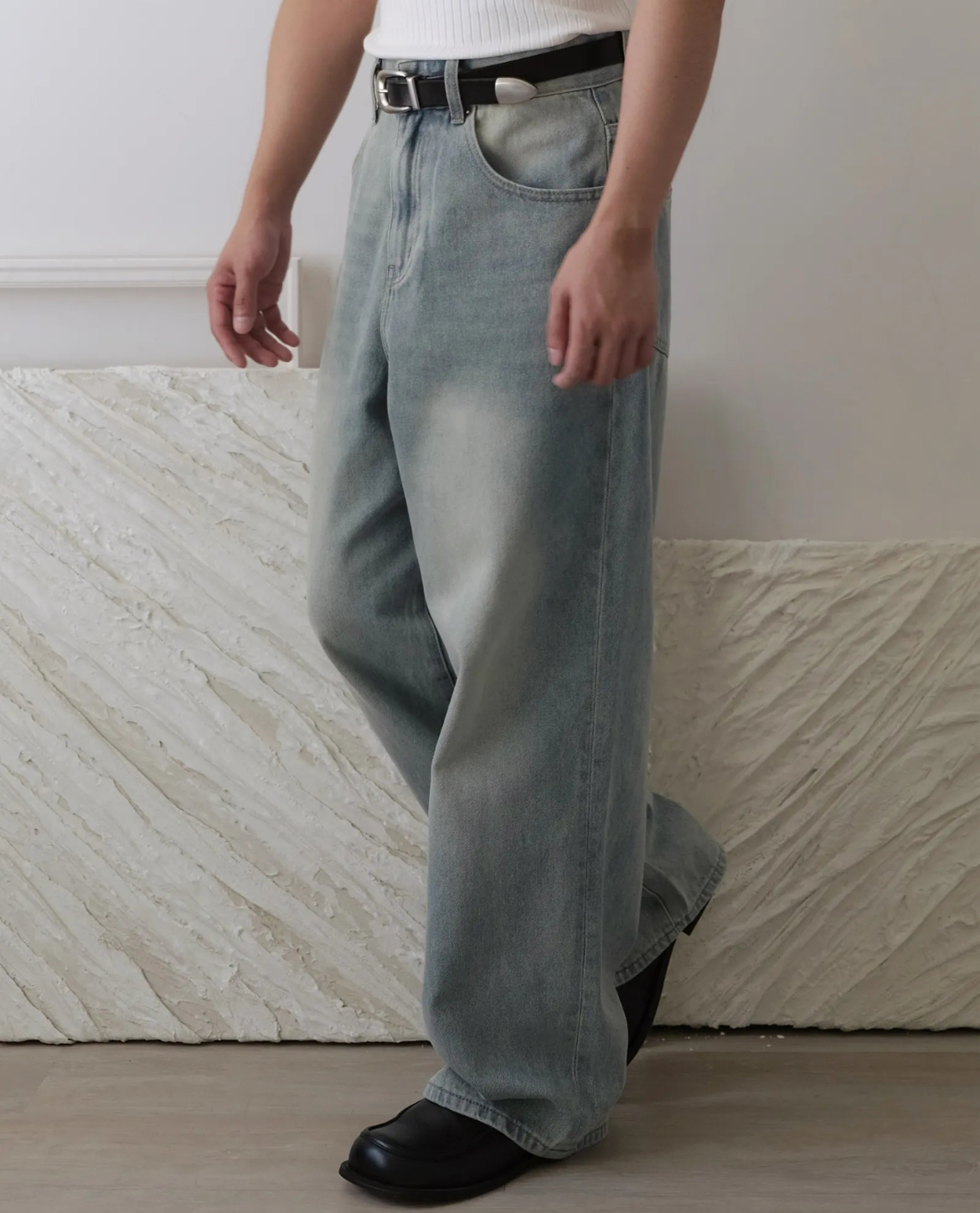 KUOPIO Jeans aus Denim - Hellblau