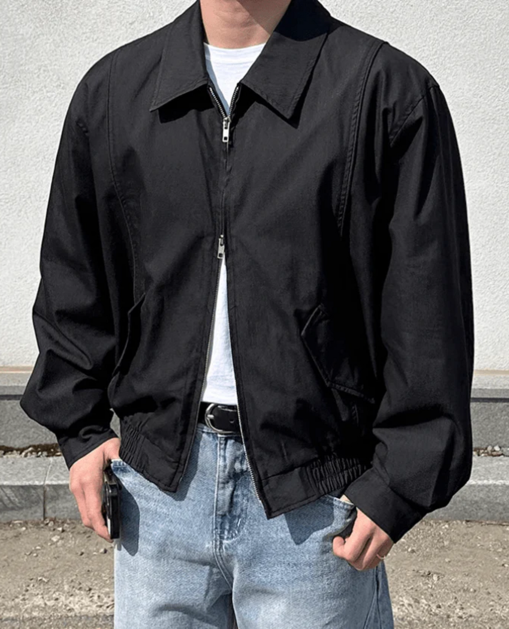 Jacke COTLE aus Baumwollmischung – Schwarz