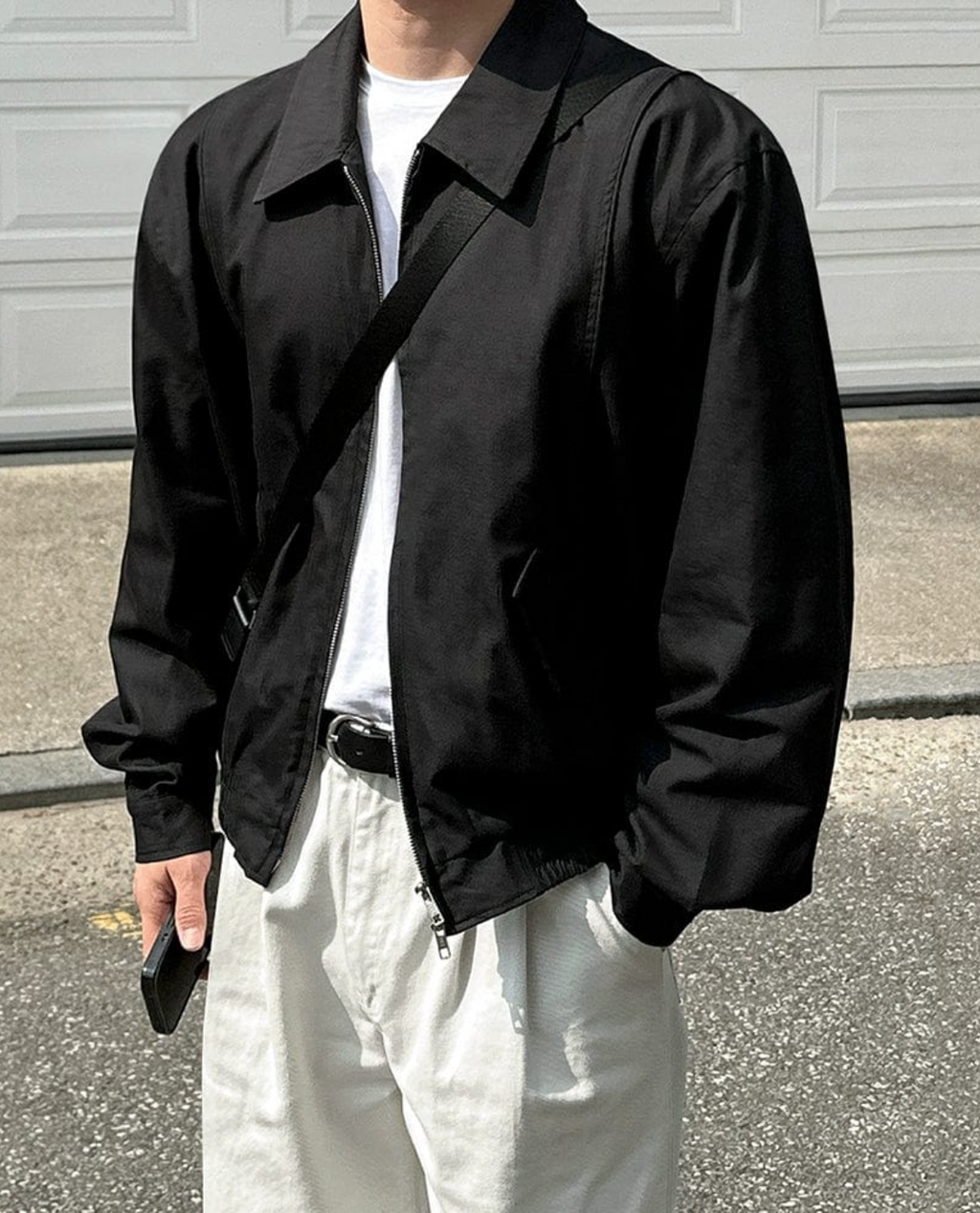 Jacke COTLE aus Baumwollmischung – Schwarz